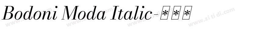 Bodoni Moda Italic字体转换